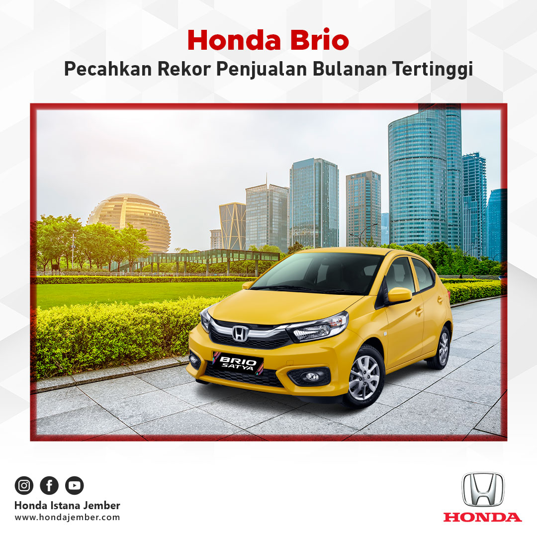 Rekor Penjualan Bulanan Tertinggi Honda Brio