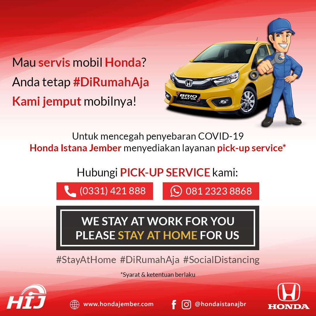 Pick-Up Service Honda Istana Jember