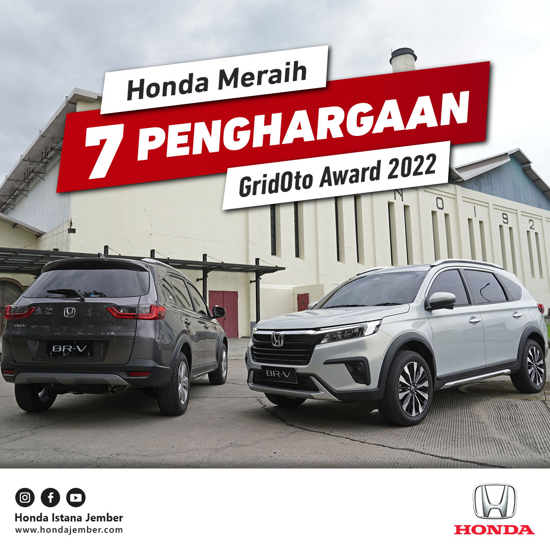 Honda Meraih 7 Penghargaan GridOto Award 2022