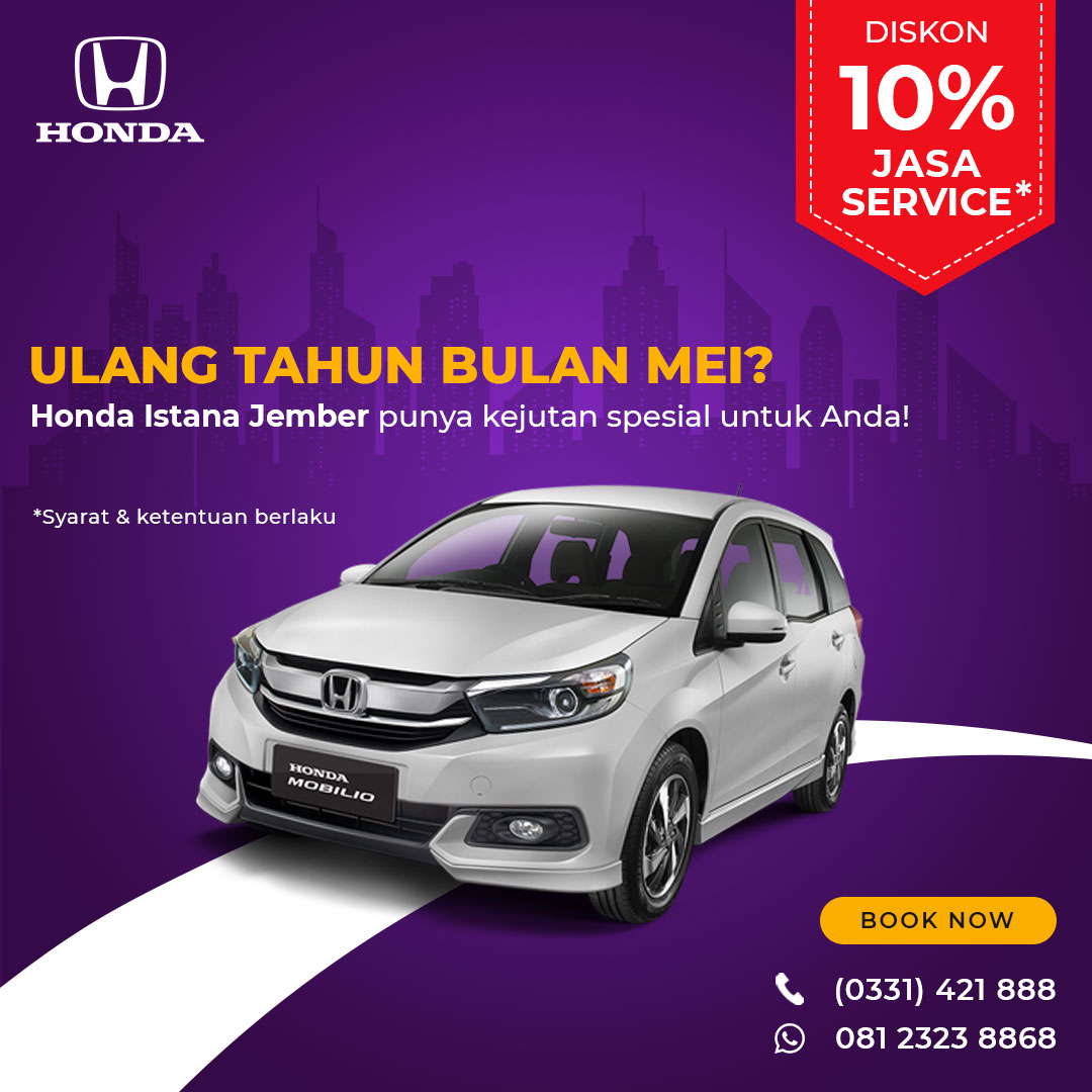 Honda Istana Jember 7th Anniversary Service Promo